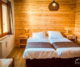 Chalet la Marmotte  - Sous sol - slaapkamer met boxsprings