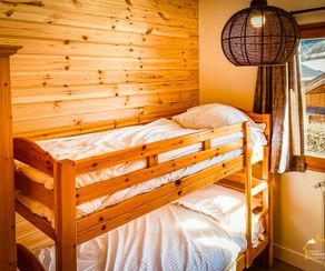 Chalet la Marmotte: slaapkamer met stapelbedden